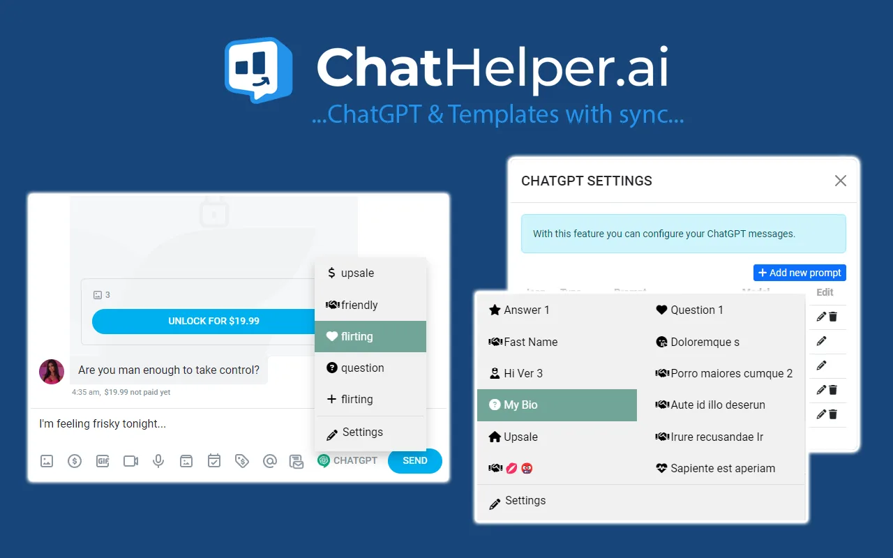 ChatHelper - Browser Extension