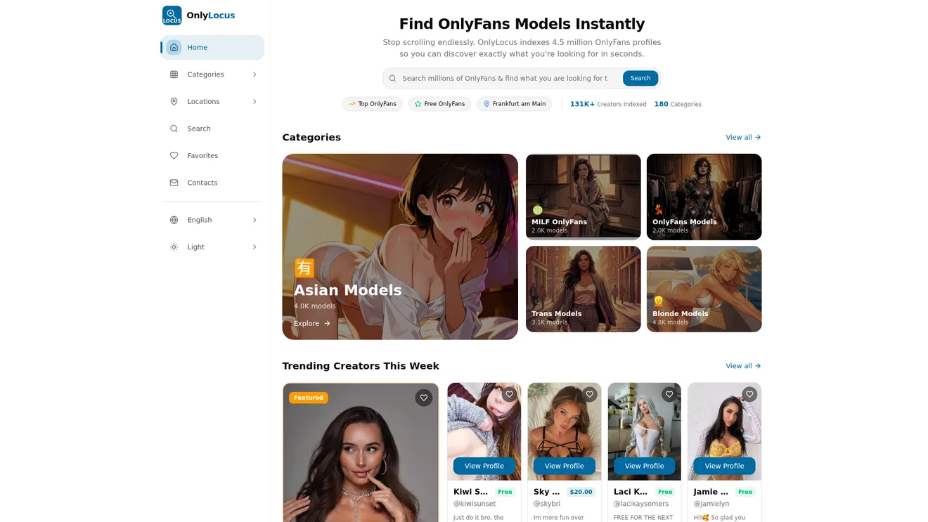OnlyLocus - Search Engine