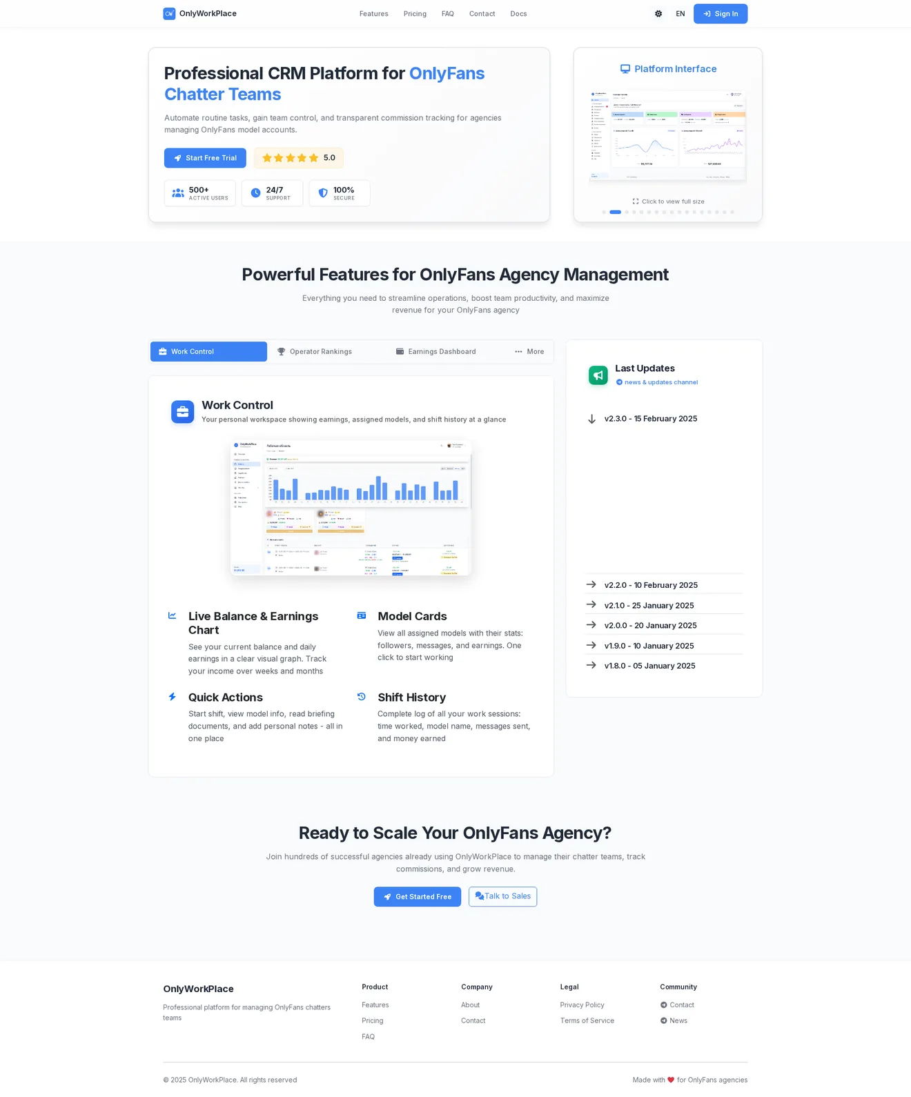 OnlyWorkPlace - Agency CRM