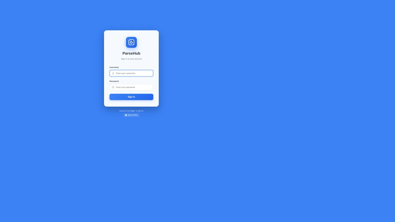 ParseHub - Data Scraping Platform